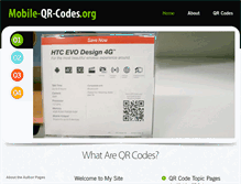 Tablet Screenshot of mobile-qr-codes.org